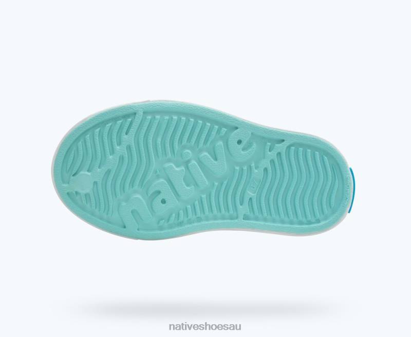 Footwear Native Shoes Jefferson Bling Hollywood Hydrangea Bling/ Shell White Kids 4DD0177