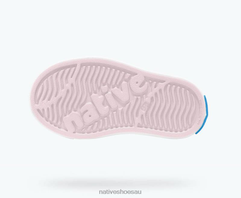 Footwear Native Shoes Jefferson Bling Milk Pink Bling/ Shell White Kids 4DD0168