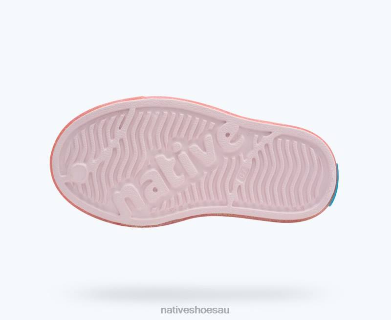 Footwear Native Shoes Jefferson Bling Milk Pink/ Princess Bling Kids 4DD0182