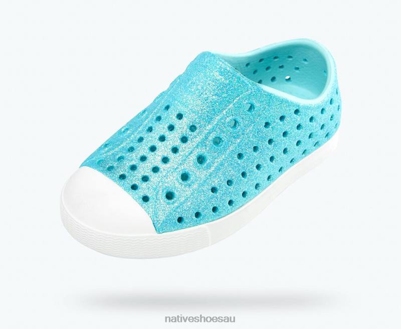 Footwear Native Shoes Jefferson Bling Piedmont Bling/ Shell White Kids 4DD0146