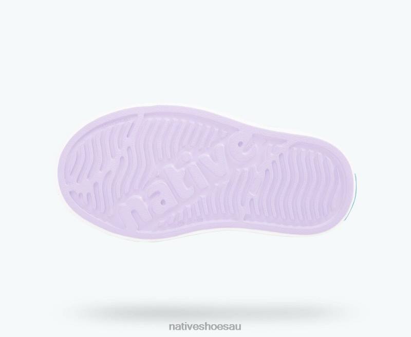 Footwear Native Shoes Jefferson Bling Powder Bling/ Shell White Kids 4DD0147