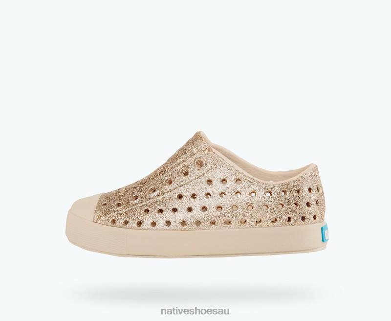 Footwear Native Shoes Jefferson Bling Rock Salt Bling/ Rock Salt Pink Kids 4DD0156