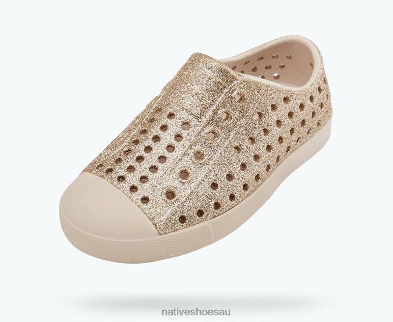 Footwear Native Shoes Jefferson Bling Rock Salt Bling/ Rock Salt Pink Kids 4DD0156