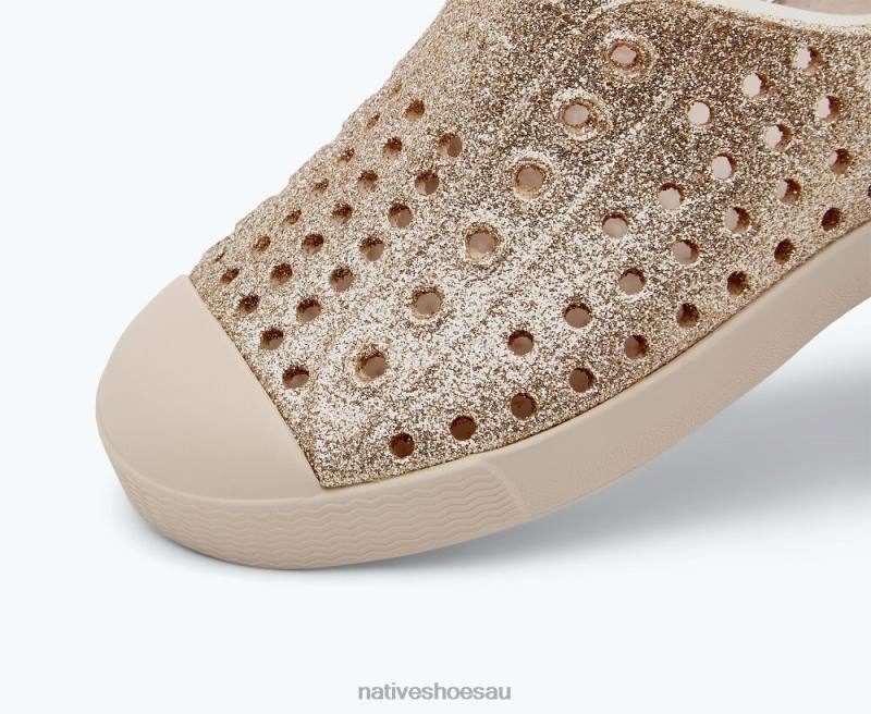 Footwear Native Shoes Jefferson Bling Rock Salt Bling/ Rock Salt Pink Kids 4DD0156
