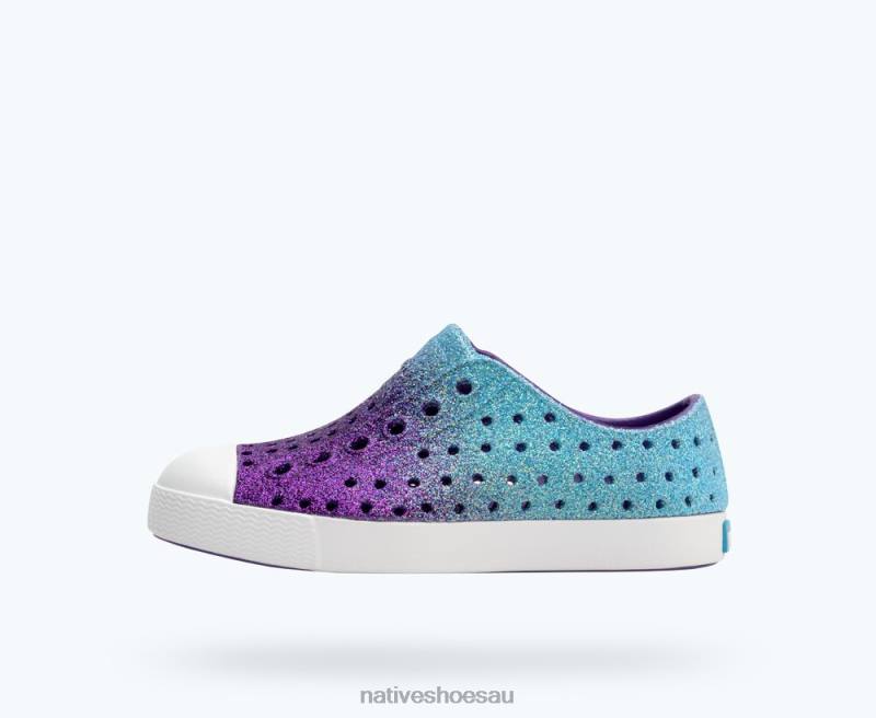 Footwear Native Shoes Jefferson Bling Saba Starfish Bling/ Shell White Kids 4DD0192