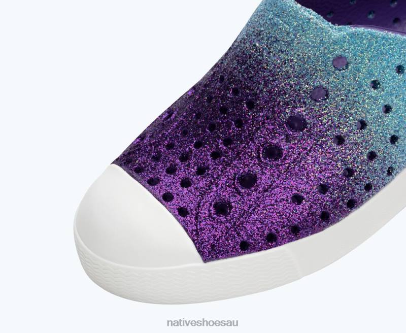 Footwear Native Shoes Jefferson Bling Saba Starfish Bling/ Shell White Kids 4DD0192