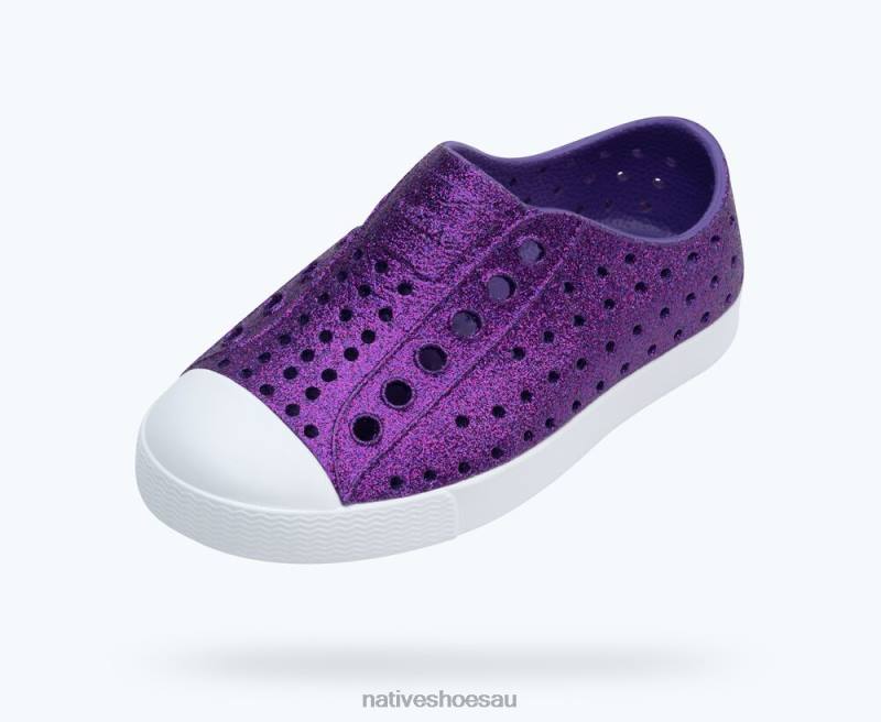 Footwear Native Shoes Jefferson Bling Starfish Bling/ Shell White Kids 4DD0142