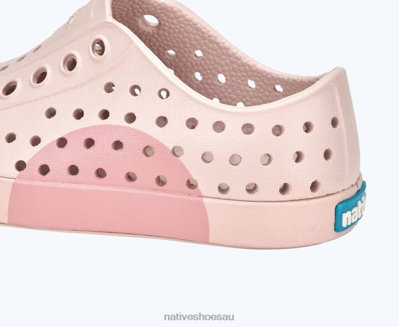 Footwear Native Shoes Jefferson Block Dust Pink/ Rose Circle Kids 4DD0241