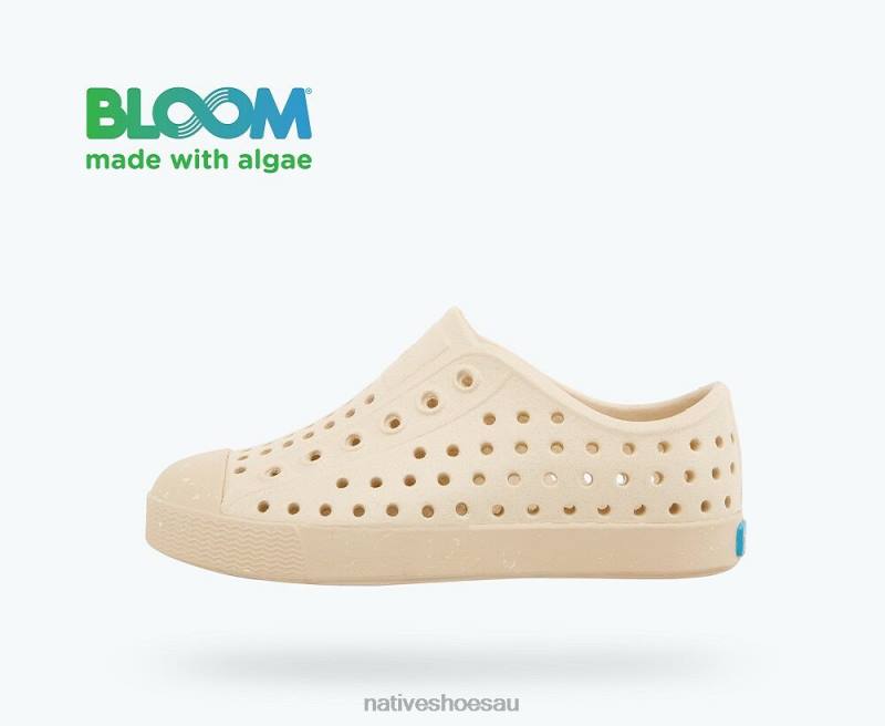 Footwear Native Shoes Jefferson Bloom Bone White/ Soy Beige/ Shell Speckles Kids 4DD0164