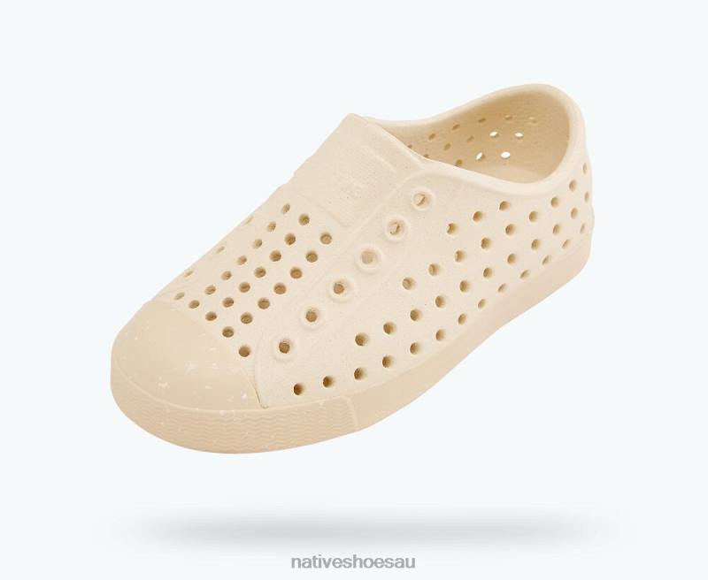 Footwear Native Shoes Jefferson Bloom Bone White/ Soy Beige/ Shell Speckles Kids 4DD0164