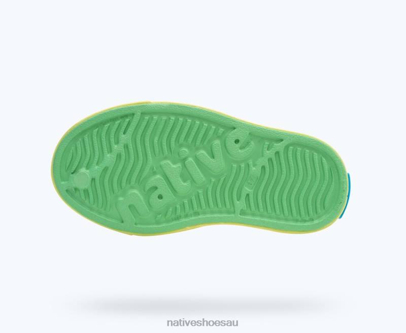 Footwear Native Shoes Jefferson Bloom Candy Green/ Celery Green/ Shell Speckles Kids 4DD0180