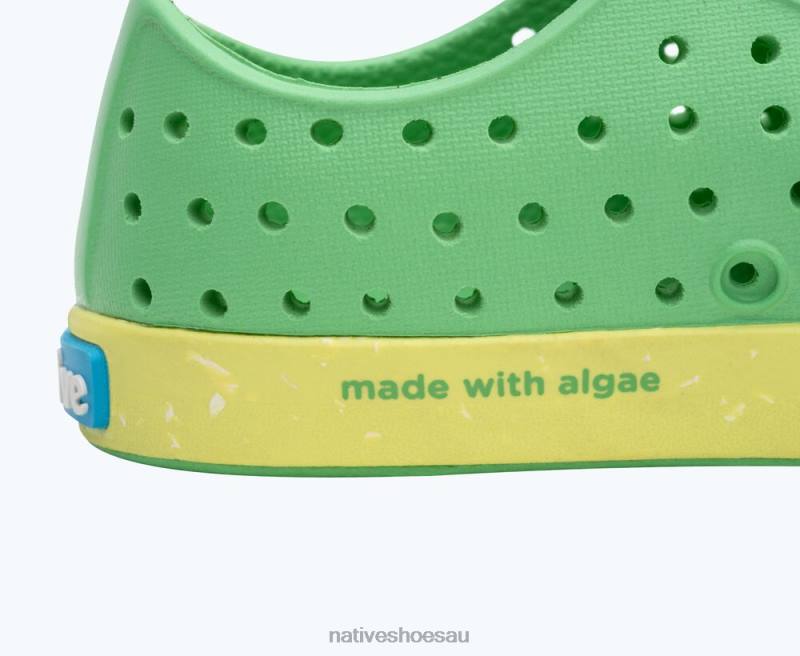 Footwear Native Shoes Jefferson Bloom Candy Green/ Celery Green/ Shell Speckles Kids 4DD0180