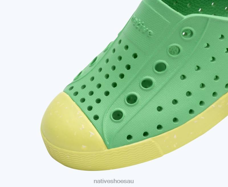 Footwear Native Shoes Jefferson Bloom Candy Green/ Celery Green/ Shell Speckles Kids 4DD0180