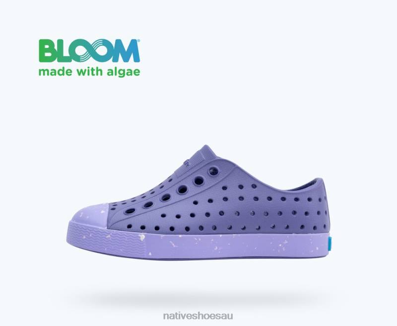 Footwear Native Shoes Jefferson Bloom Haze Purple/ Healing Purple/ Shell Speckles Kids 4DD0194