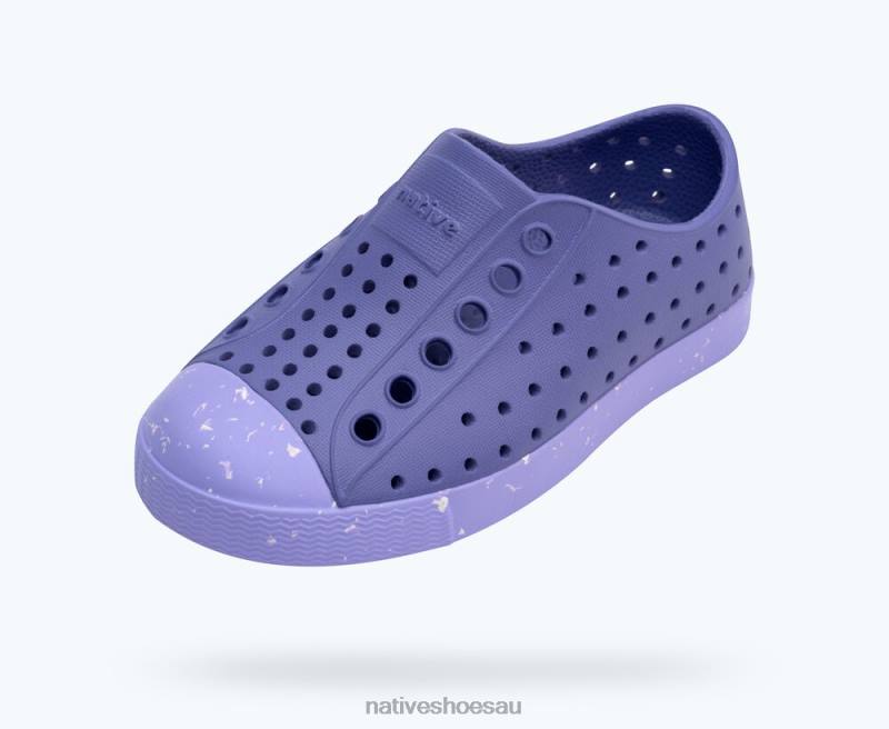 Footwear Native Shoes Jefferson Bloom Haze Purple/ Healing Purple/ Shell Speckles Kids 4DD0194