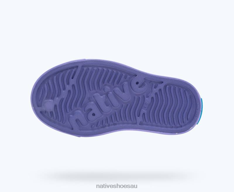 Footwear Native Shoes Jefferson Bloom Haze Purple/ Healing Purple/ Shell Speckles Kids 4DD0194