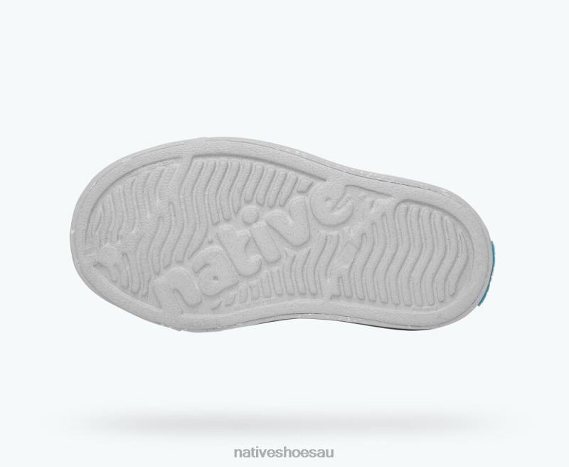 Footwear Native Shoes Jefferson Bloom Mist Grey/ Shell Speckles Kids 4DD0169
