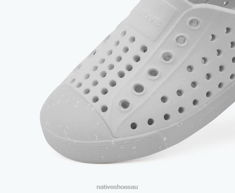 Footwear Native Shoes Jefferson Bloom Mist Grey/ Shell Speckles Kids 4DD0169
