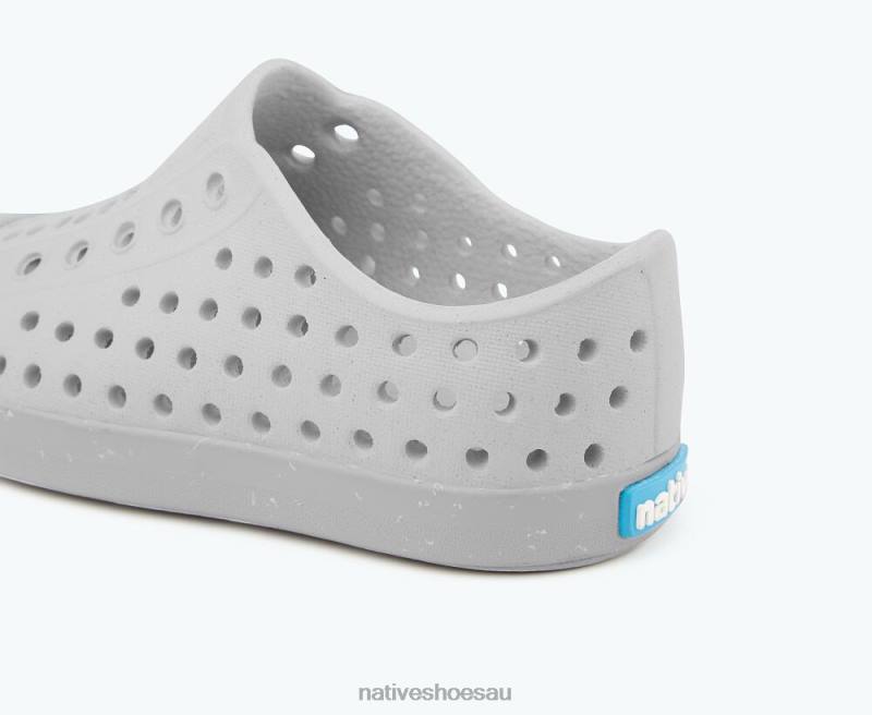Footwear Native Shoes Jefferson Bloom Mist Grey/ Shell Speckles Kids 4DD0169
