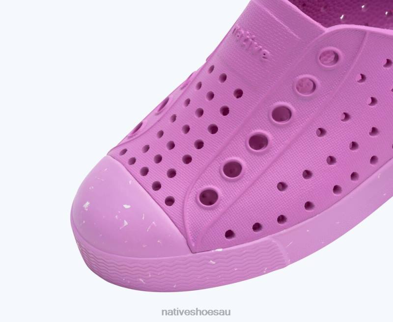 Footwear Native Shoes Jefferson Bloom Winterberry Pink/ Pink/ Shell Speckles Kids 4DD0190