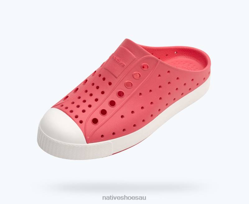 Footwear Native Shoes Jefferson Clog Sugarlite Dazzle Pink/ Shell White Kids 4DD0122