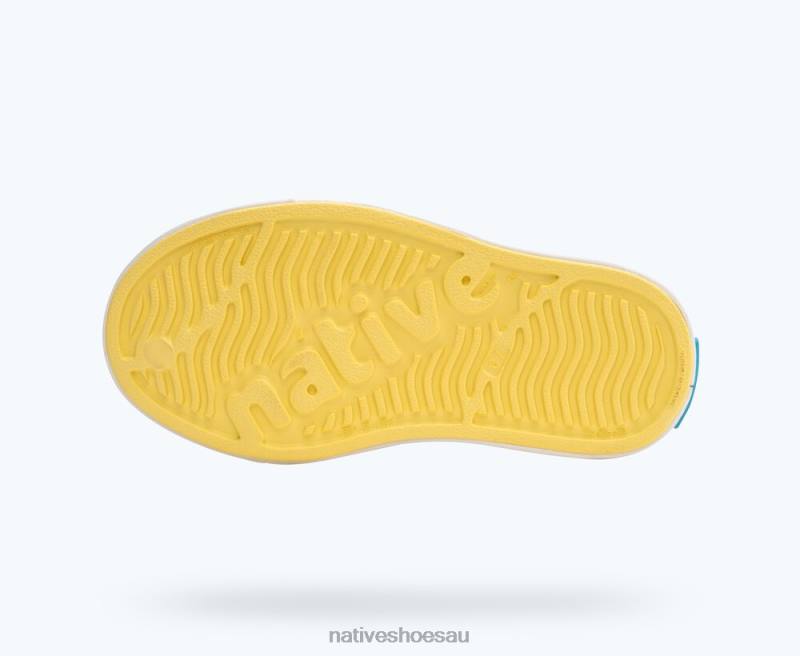 Footwear Native Shoes Jefferson Gone Bananas Yellow/ Shell White Kids 4DD0237