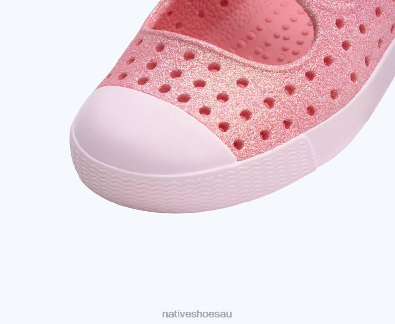 Footwear Native Shoes Jefferson Juniper Bling Princess Bling/ Milk Pink Kids 4DD0233