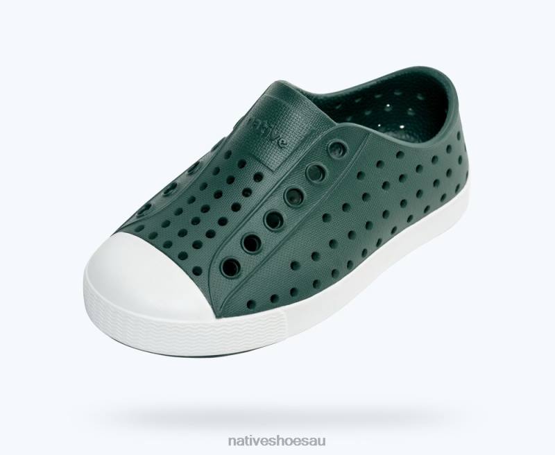 Footwear Native Shoes Jefferson Spooky Green/ Shell White Kids 4DD0250