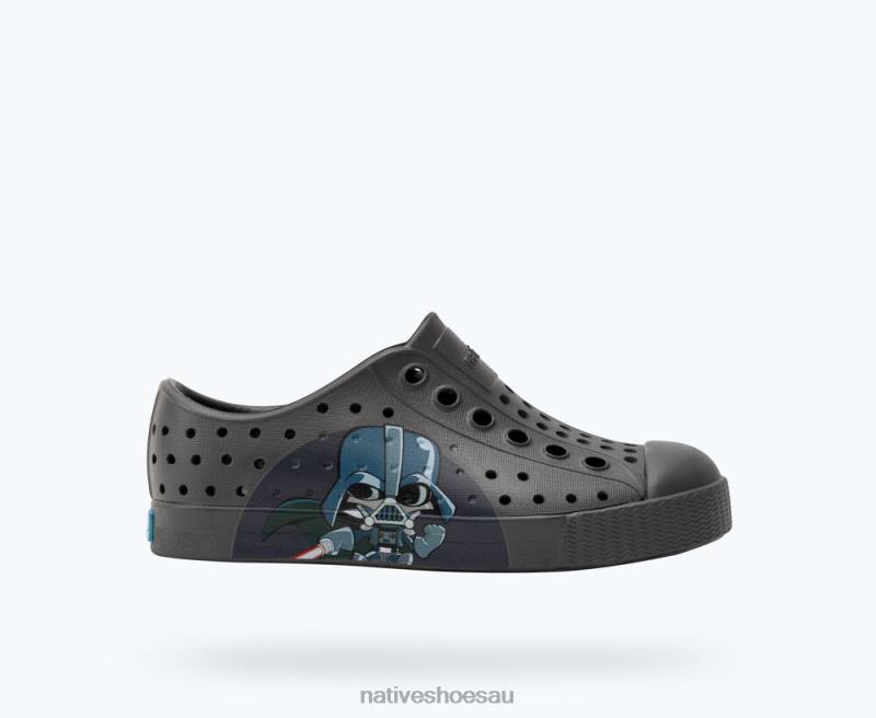Footwear Native Shoes Jefferson Star Wars Block Dublin Grey/ Darth BFF Kids 4DD0224