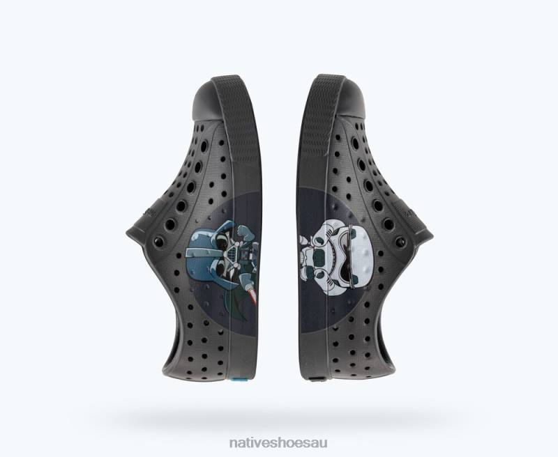 Footwear Native Shoes Jefferson Star Wars Block Dublin Grey/ Darth BFF Kids 4DD0224
