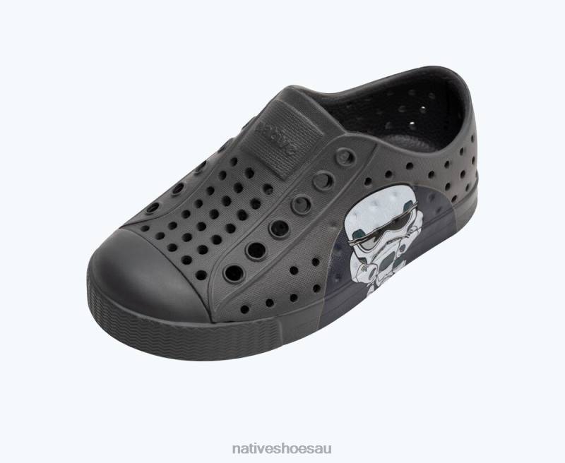 Footwear Native Shoes Jefferson Star Wars Block Dublin Grey/ Darth BFF Kids 4DD0224
