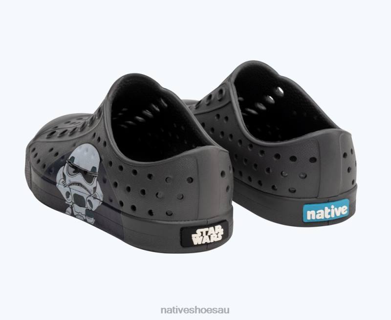 Footwear Native Shoes Jefferson Star Wars Block Dublin Grey/ Darth BFF Kids 4DD0224