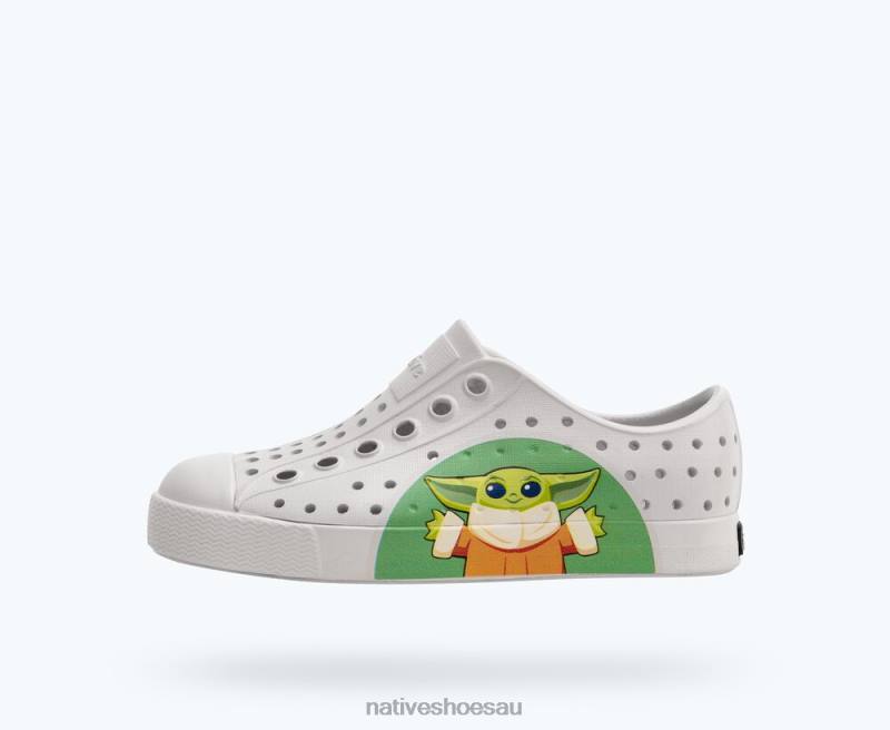 Footwear Native Shoes Jefferson Star Wars Block Frost Grey/ Mando BFF Kids 4DD0211