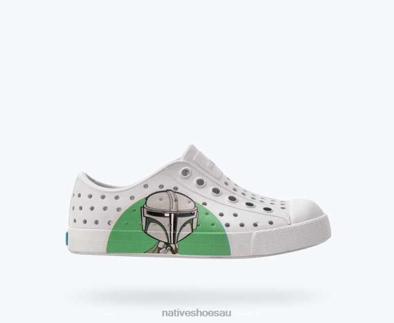 Footwear Native Shoes Jefferson Star Wars Block Frost Grey/ Mando BFF Kids 4DD0211