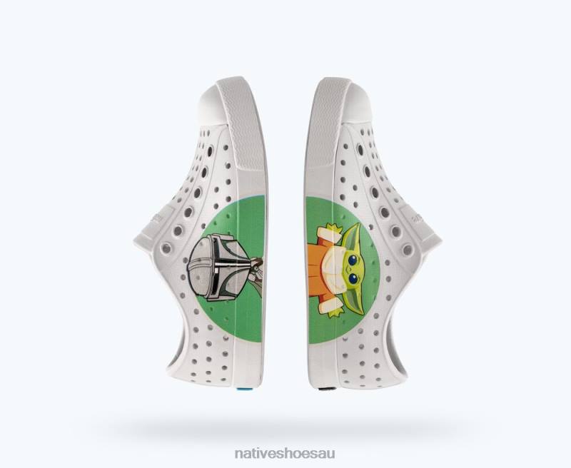 Footwear Native Shoes Jefferson Star Wars Block Frost Grey/ Mando BFF Kids 4DD0211