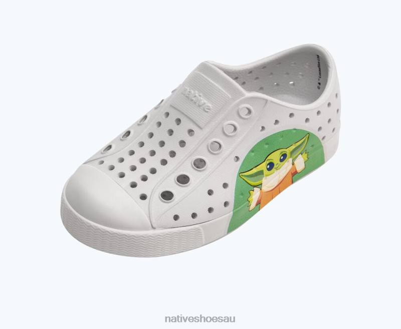 Footwear Native Shoes Jefferson Star Wars Block Frost Grey/ Mando BFF Kids 4DD0211