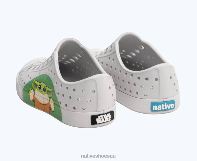 Footwear Native Shoes Jefferson Star Wars Block Frost Grey/ Mando BFF Kids 4DD0211