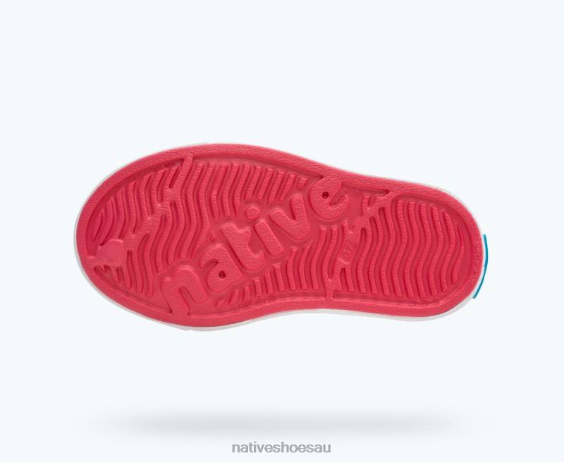 Footwear Native Shoes Jefferson Sugarlite Block Dazzle Pink/ Shell White/ Celery Maria Starfish Block Kids 4DD0206