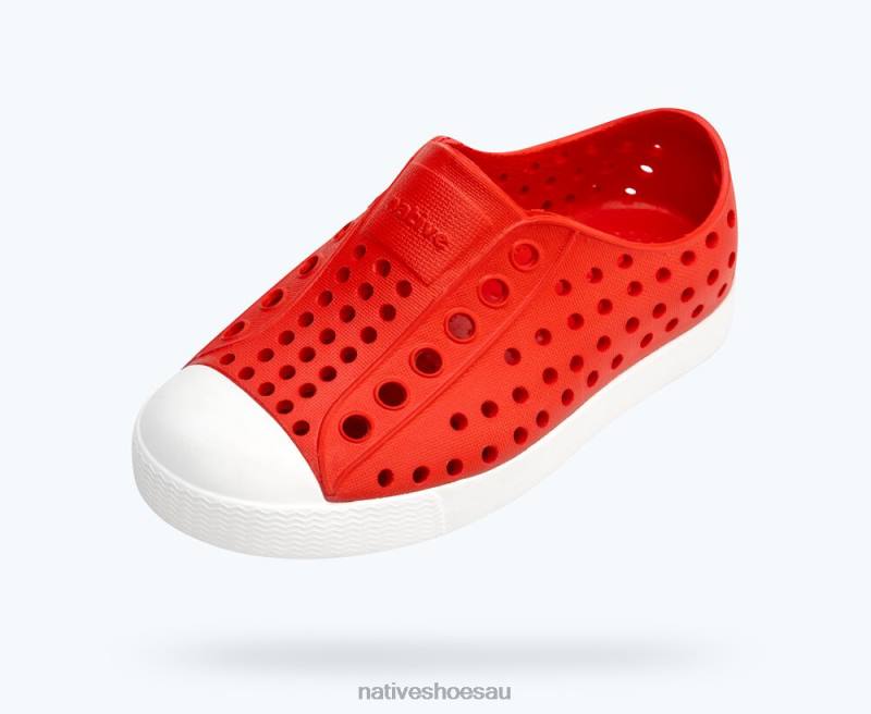 Footwear Native Shoes Jefferson Torch Red/ Shell White Kids 4DD0128