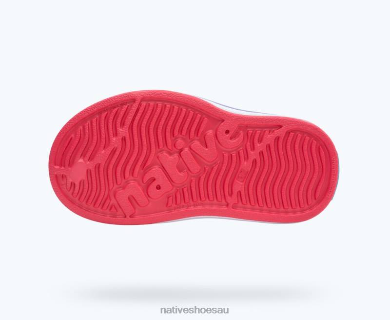 Footwear Native Shoes Miles Dazzle Pink/ Shell White/ Healing Purple Kids 4DD0144