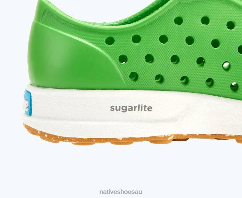 Footwear Native Shoes Robbie Sugarlite Grasshopper Green/ Shell White/ Mash Speckle Rubber Kids 4DD0152