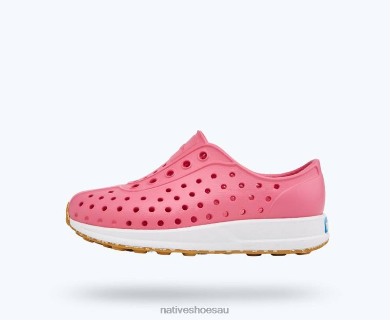 Footwear Native Shoes Robbie Sugarlite Hollywood Pink/ Shell White/ Mash Speckle Rubber Kids 4DD0181