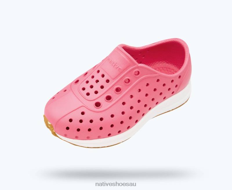 Footwear Native Shoes Robbie Sugarlite Hollywood Pink/ Shell White/ Mash Speckle Rubber Kids 4DD0181
