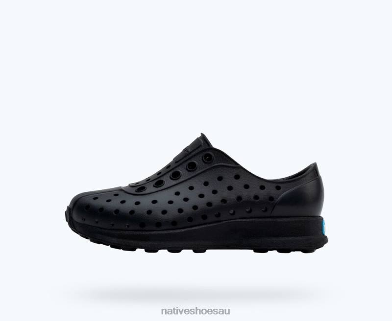 Footwear Native Shoes Robbie Sugarlite Jiffy Black/ Jiffy Speckle Rubber Kids 4DD0174
