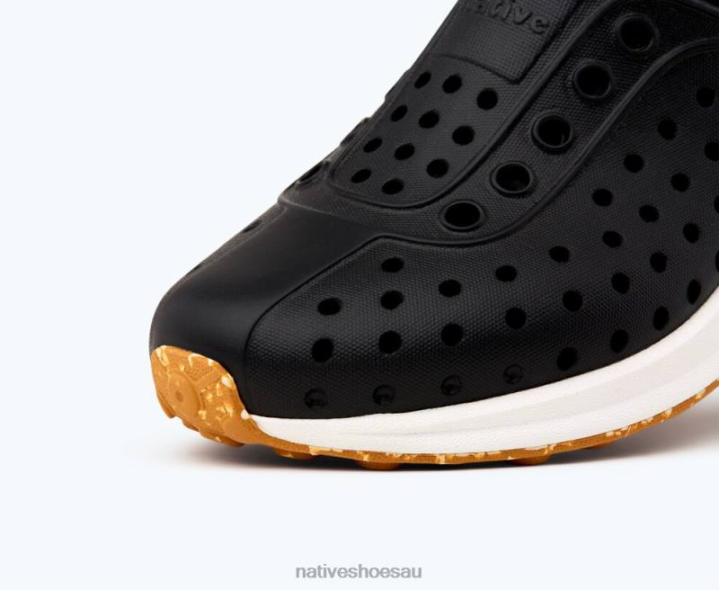 Footwear Native Shoes Robbie Sugarlite Jiffy Black/ Shell White/ Mash Speckle Rubber Kids 4DD0186