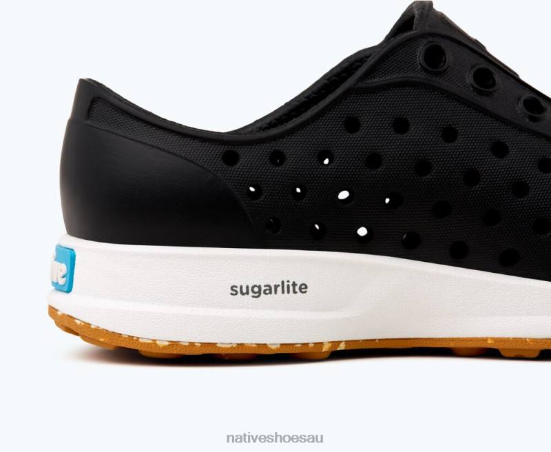 Footwear Native Shoes Robbie Sugarlite Jiffy Black/ Shell White/ Mash Speckle Rubber Kids 4DD0186