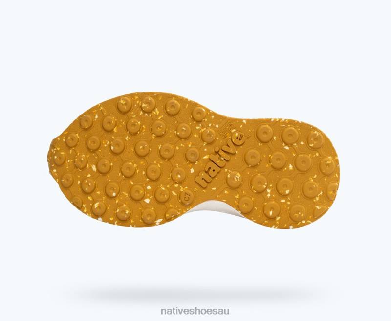 Footwear Native Shoes Robbie Sugarlite Papaya Orange/ Shell White/ Mash Speckle Rubber Kids 4DD0187