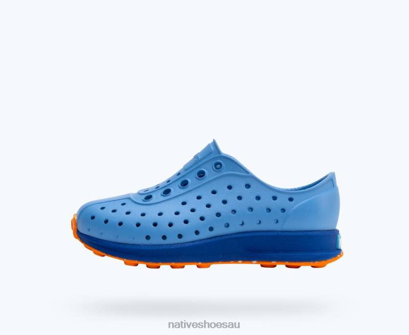 Footwear Native Shoes Robbie Sugarlite Resting Blue/ UV Blue/ City Speckle Rubber Kids 4DD0242