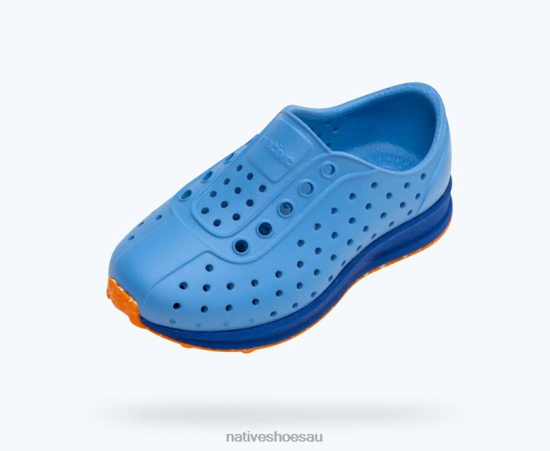Footwear Native Shoes Robbie Sugarlite Resting Blue/ UV Blue/ City Speckle Rubber Kids 4DD0242