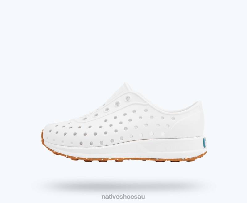 Footwear Native Shoes Robbie Sugarlite Shell White/ Mash Speckle Rubber Kids 4DD0183